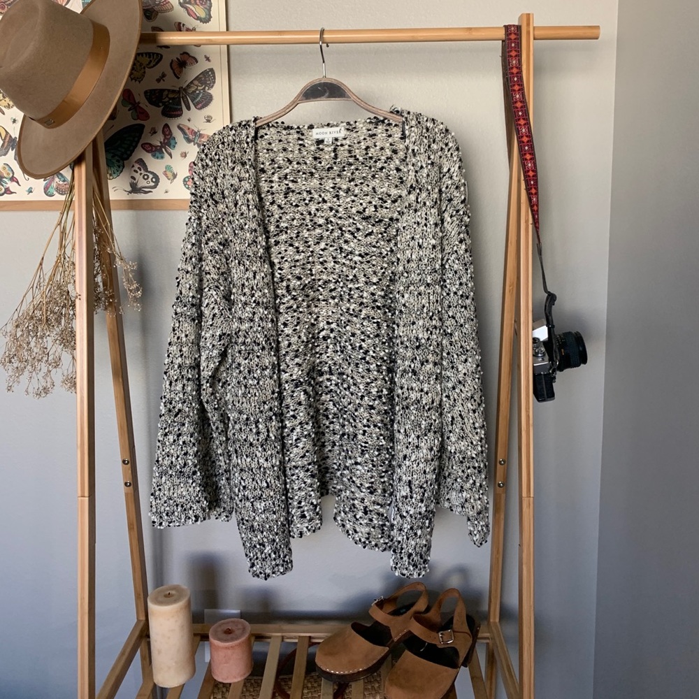 Anthro Moon River Speckled Cardigan